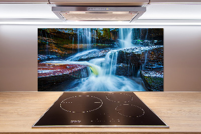 Glazen achterwand keuken Tropische waterval