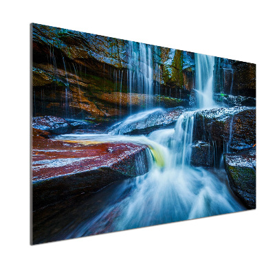 Glazen achterwand keuken Tropische waterval