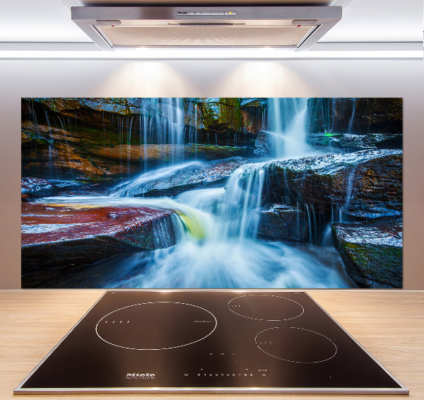 Glazen achterwand keuken Tropische waterval
