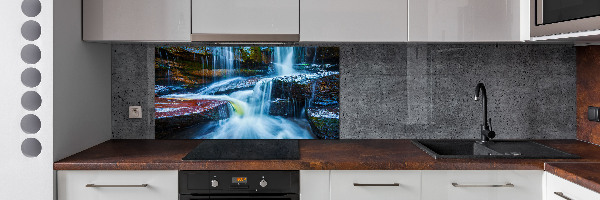 Glazen achterwand keuken Tropische waterval
