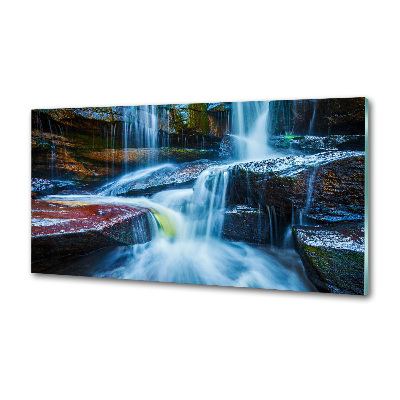 Glazen achterwand keuken Tropische waterval