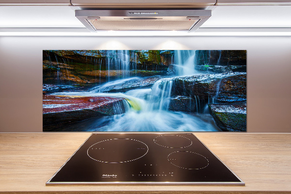 Glazen achterwand keuken Tropische waterval