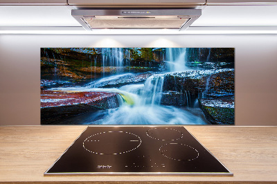 Glazen achterwand keuken Tropische waterval