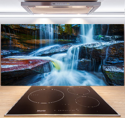 Glazen achterwand keuken Tropische waterval