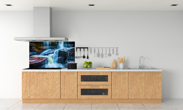 Glazen achterwand keuken Tropische waterval