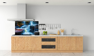 Glazen achterwand keuken Tropische waterval