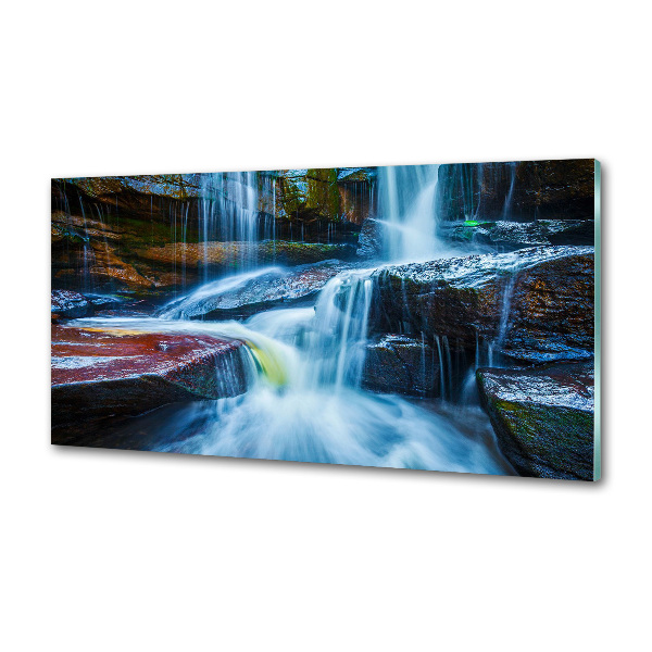 Glazen achterwand keuken Tropische waterval