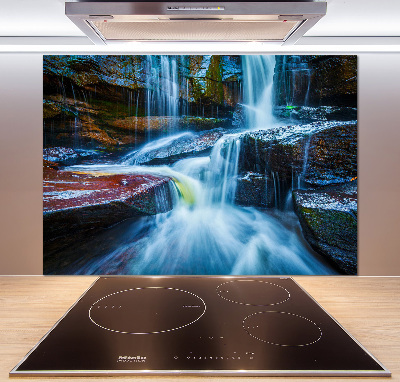 Glazen achterwand keuken Tropische waterval