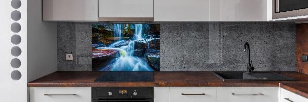 Glazen achterwand keuken Tropische waterval