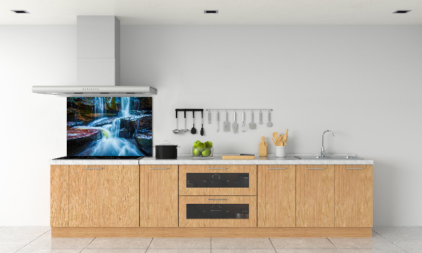 Glazen achterwand keuken Tropische waterval