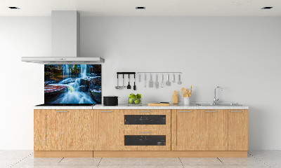 Glazen achterwand keuken Tropische waterval