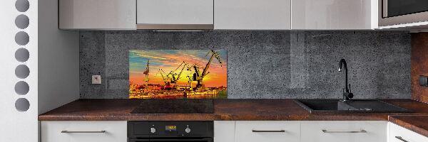 Spatscherm keuken Scheepswerf in Gdańsk