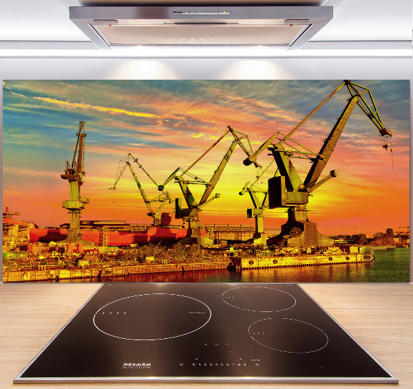 Spatscherm keuken Scheepswerf in Gdańsk