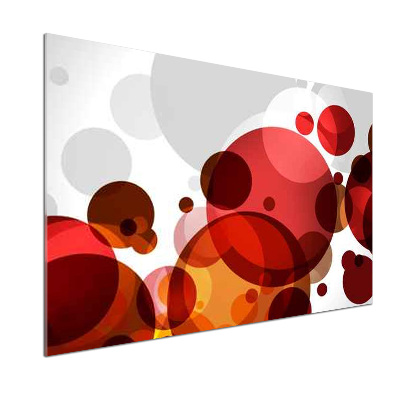 Spatscherm keuken Cirkelabstractie