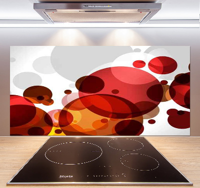 Spatscherm keuken Cirkelabstractie
