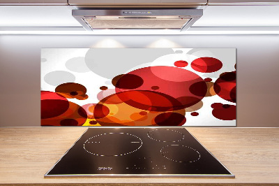 Spatscherm keuken Cirkelabstractie
