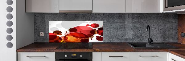 Spatscherm keuken Cirkelabstractie