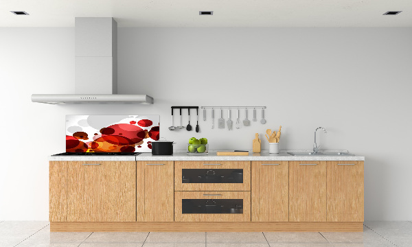 Spatscherm keuken Cirkelabstractie