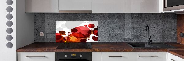 Spatscherm keuken Cirkelabstractie