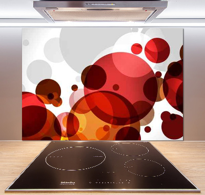 Spatscherm keuken Cirkelabstractie