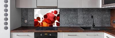 Spatscherm keuken Cirkelabstractie
