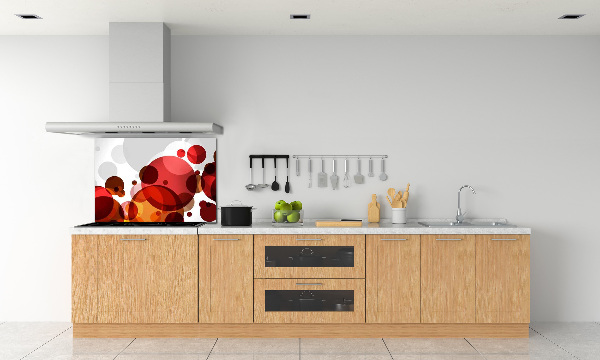 Spatscherm keuken Cirkelabstractie
