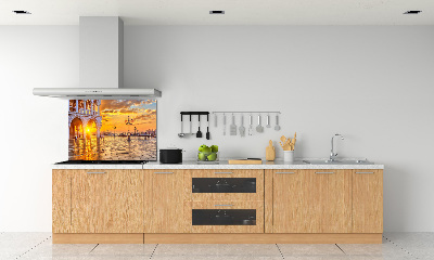 Glazen achterwand keuken Venetië, Italië