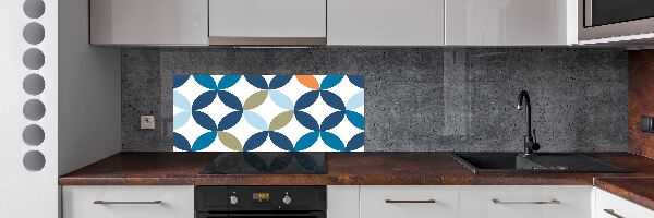 Spatplaat keuken Geometrische achtergrond