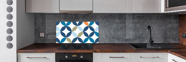 Spatplaat keuken Geometrische achtergrond
