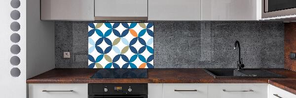 Spatplaat keuken Geometrische achtergrond