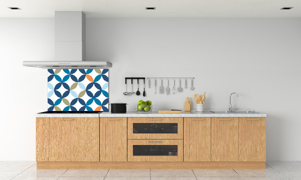 Spatplaat keuken Geometrische achtergrond