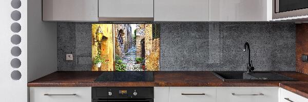 Achterwand keuken Een charmante straat