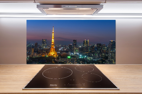 Spatscherm keuken Tokyo Tower