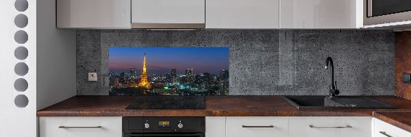 Spatscherm keuken Tokyo Tower