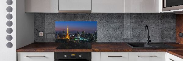 Spatscherm keuken Tokyo Tower