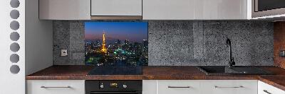 Spatscherm keuken Tokyo Tower