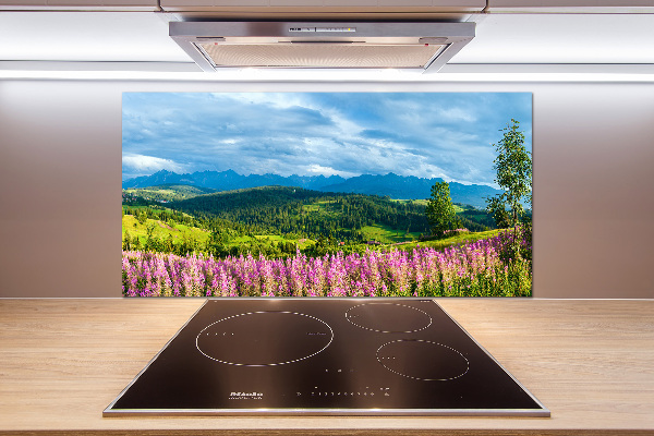 Keuken achterwand Lavendel in de bergen