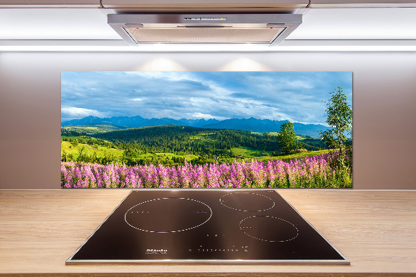 Keuken achterwand Lavendel in de bergen