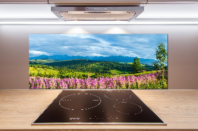 Keuken achterwand Lavendel in de bergen