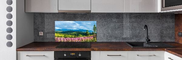 Keuken achterwand Lavendel in de bergen