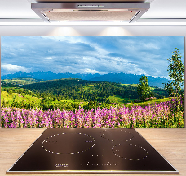 Keuken achterwand Lavendel in de bergen