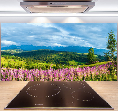 Keuken achterwand Lavendel in de bergen