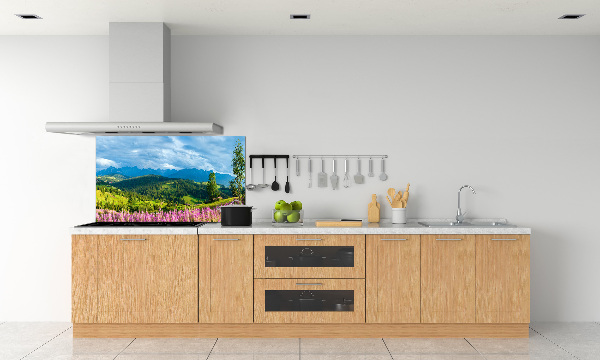 Keuken achterwand Lavendel in de bergen