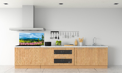 Keuken achterwand Lavendel in de bergen