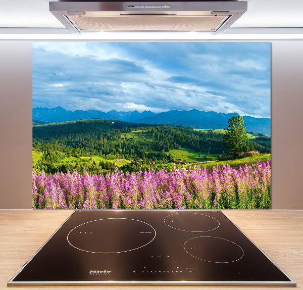 Keuken achterwand Lavendel in de bergen