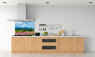 Keuken achterwand Lavendel in de bergen