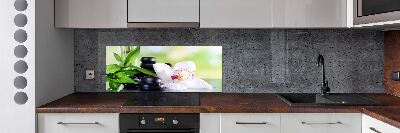 Glazen achterwand keuken Orchidee