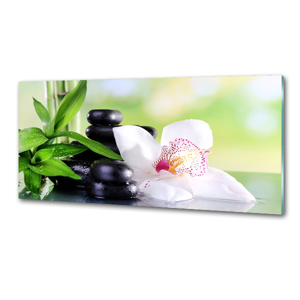 Panel między meble w kuchni Orchidea