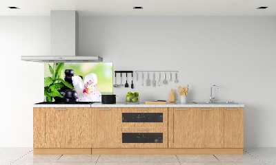 Glazen achterwand keuken Orchidee
