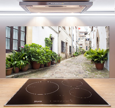 Spatplaat keuken Een charmante straat